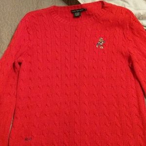 Ralph Lauren Bear Cable knit Sweater XL